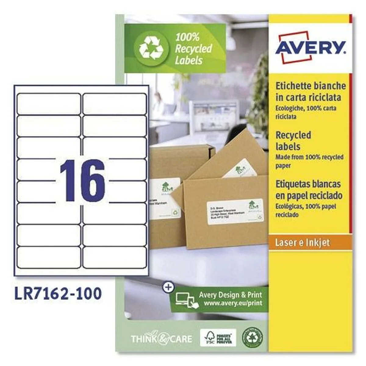 Etiquettes pour imprimante avery lr7162 blanc 100 volets 99 1 x 33 9 mm 5 unites s842616151. L'esprit Diaytar : une curiosité insatiable pour dénicher les produits généraux et électroniques qui feront demain