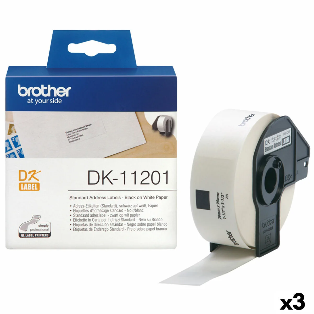 Etiquettes pour imprimante brother dk 11201 blanc 29 x 90 mm noir noir blanc 3 unites s842795544. Diaytar : Parce que vous méritez le meilleur, nous sélectionnons l'excellence.