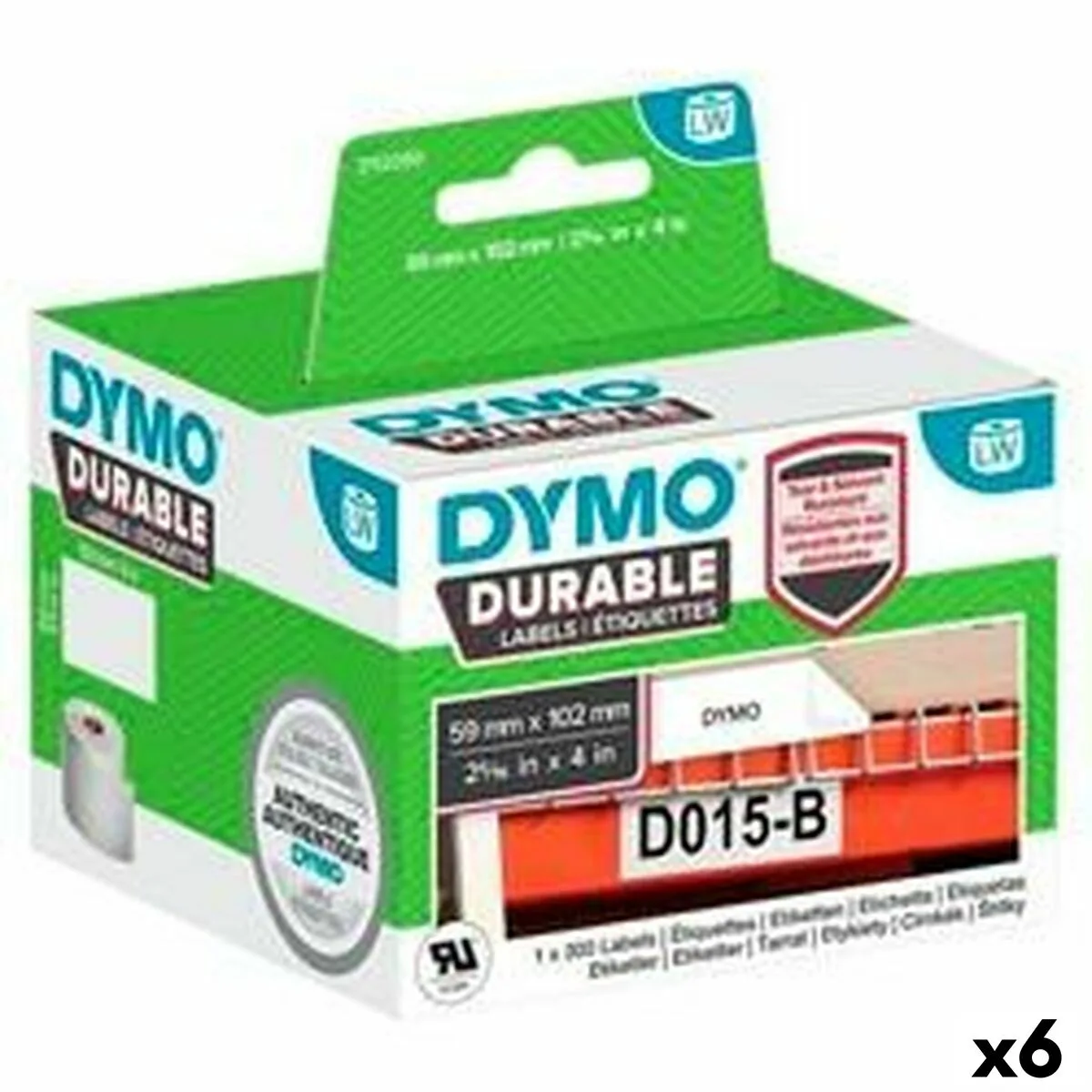 Etiquettes pour imprimante dymo durable blanc 102 x 59 mm noir 6 unites s842423697. Diaytar a bâti sa réputation sur un mélange parfait entre produits technologiques innovants et articles généraux de qualité supérieure