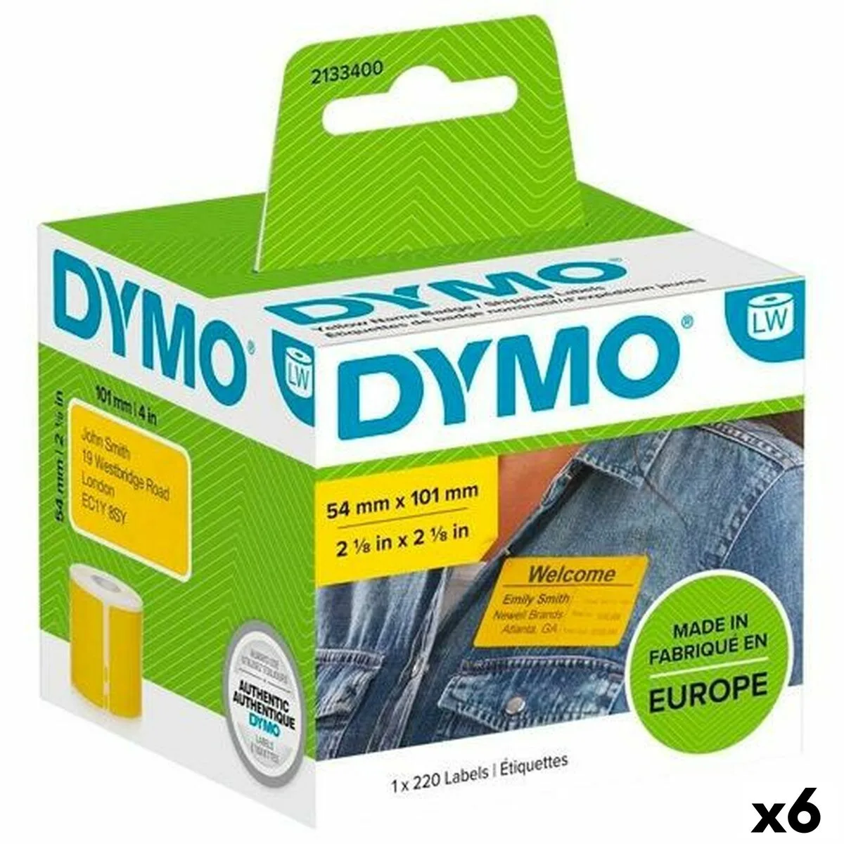 Etiquettes pour imprimante dymo label writer jaune 220 pieces 54 x 7 mm 6 unites s842424228. Notre mission chez Diaytar : démocratiser l'accès aux produits extraordinaires, sans rogner sur le design ou la qualité.
