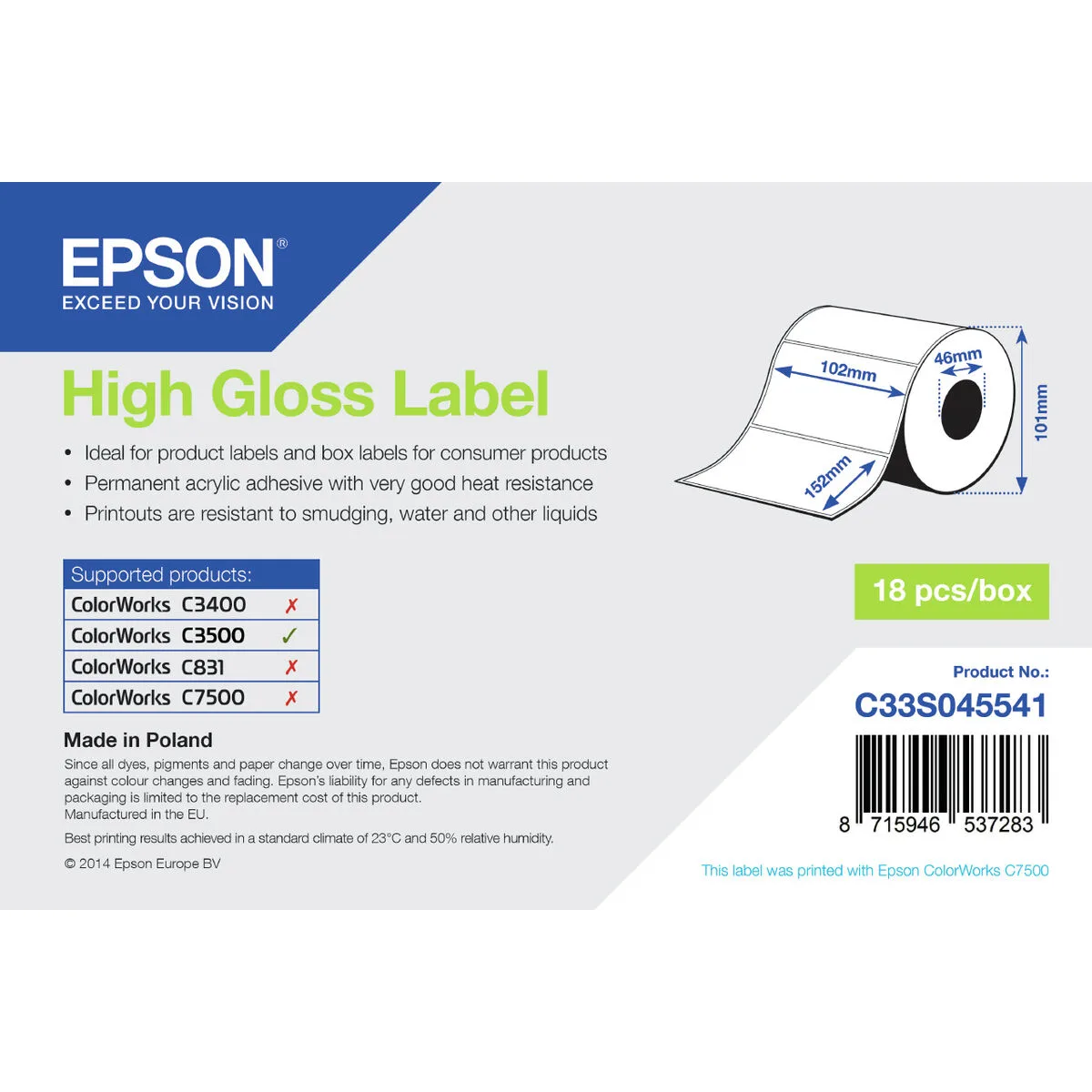 Etiquettes pour imprimante epson c33s045541 s5508100692. Diaytar - L'art de bien vivre commence ici. Découvrez nos collections exclusives.