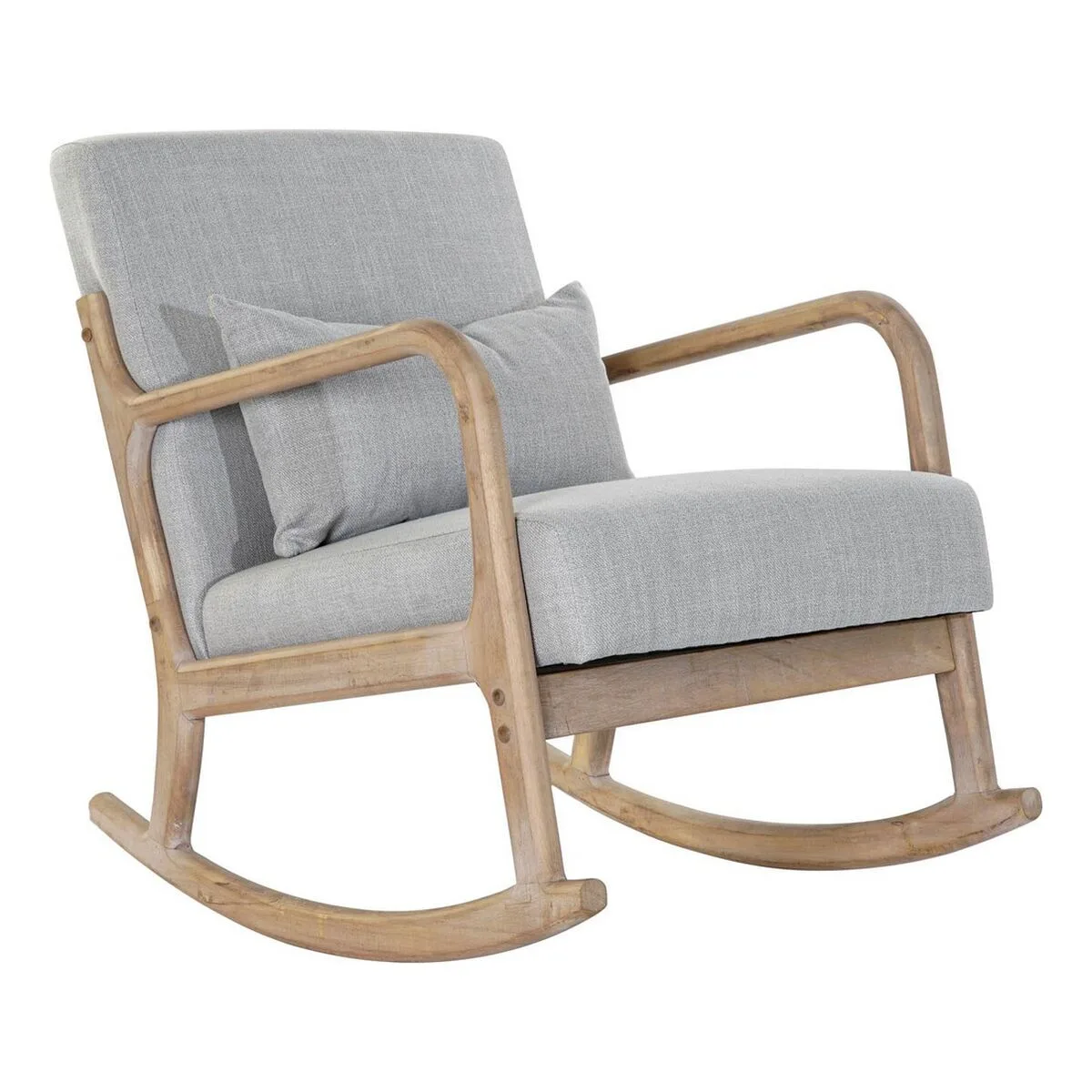 Fauteuil a bascule dkd home decor gris naturel gris clair lin bois d hevea 66 x 88 x 78 cm s301578892. Diaytar, c'est votre passeport pour un tour du monde des produits les plus inspirants, sans quitter votre canapé.