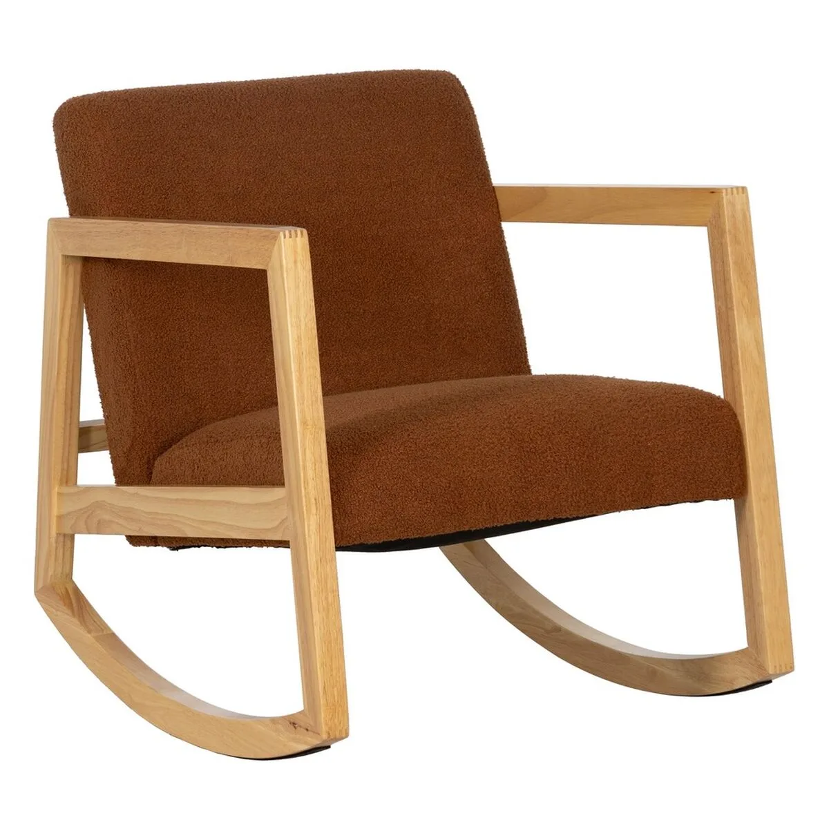 Fauteuil a bascule marron beige bois d hevea tissu 60 x 83 x 72 cm s880566581. Chez Diaytar, nous valorisons autant la fonction que la forme dans chaque produit que nous ajoutons à notre collection