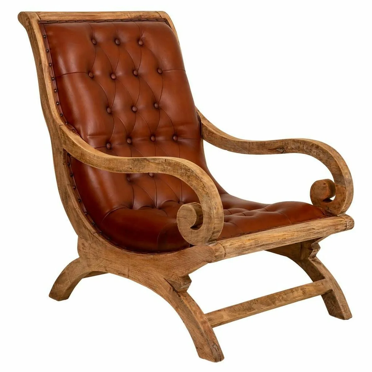 Fauteuil alexandra house living marron naturel 98 x 94 x 65 cm d163046721. Diaytar vous invite à un voyage shopping au cœur des produits qui définissent le mode de vie contemporain