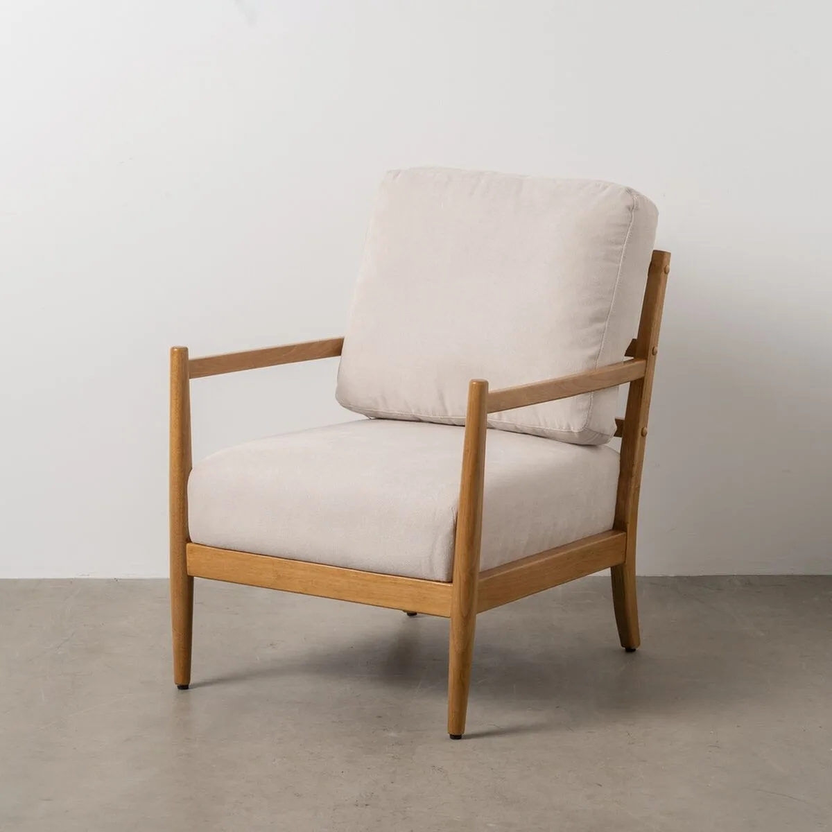 Fauteuil beige naturel bois d hevea bois mdf foam 100 polyester 65 x 71 x 88 cm s880640090. Diaytar, c'est la promesse de trouver ce produit parfait qui répondra à un besoin précis tout en étant un objet de désir