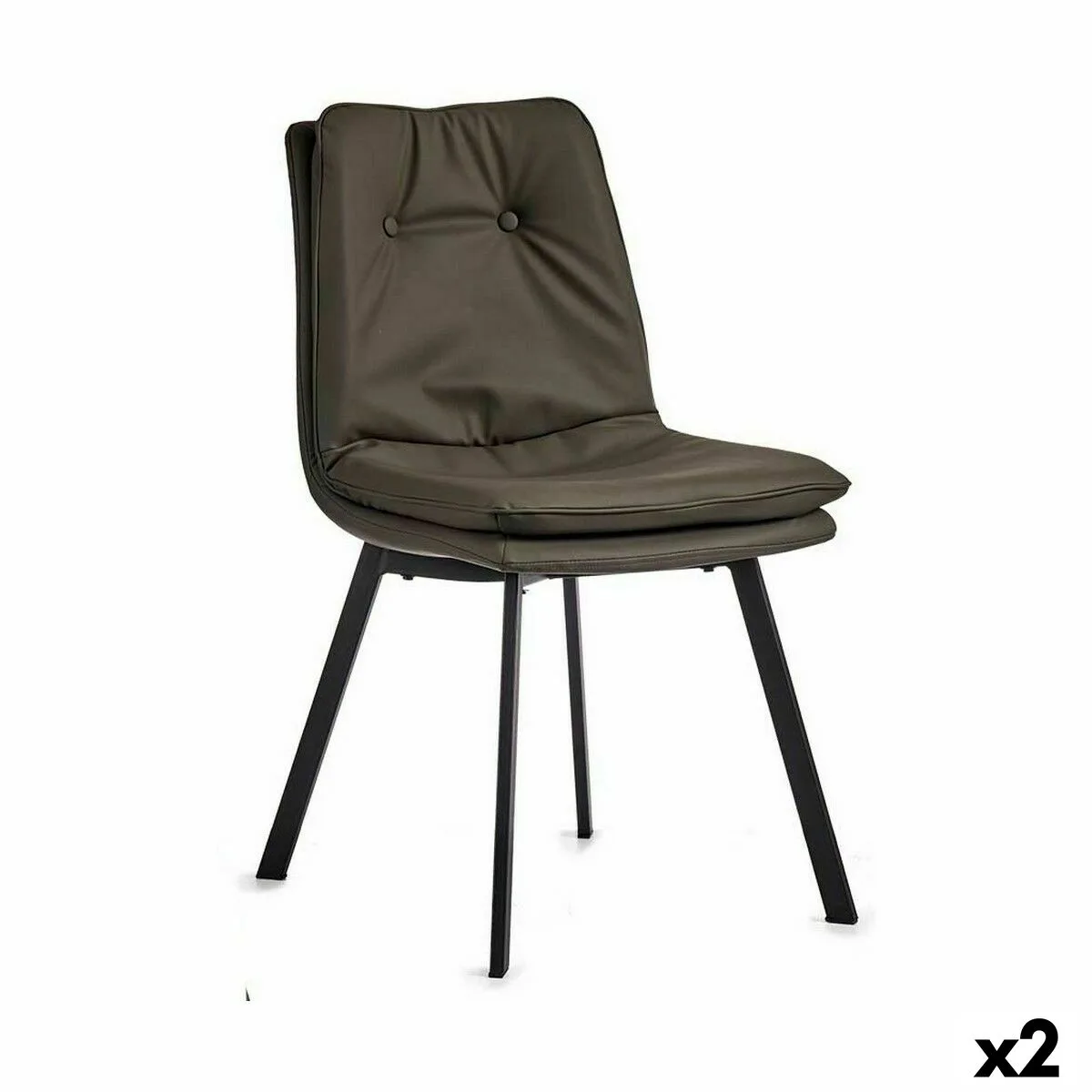 Fauteuil boutons noir gris acier 62 x 85 x 47 cm 2 unites s362643279. Explorez Diaytar et laissez-vous surprendre par notre diversité de produits.