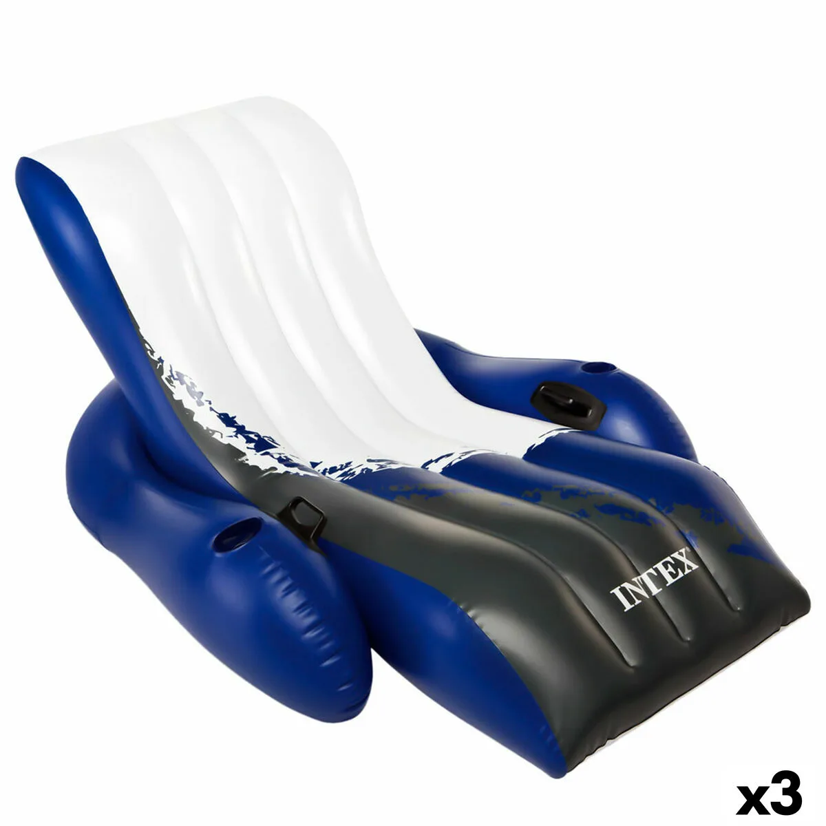 Fauteuil de piscine gonflable intex floating recliner bleu blanc 180 3 x 66 x 134 6 cm 3 unites s890145365. Diaytar ne stocke pas des produits, il collectionne des pièces uniques pour enrichir votre quotidien.