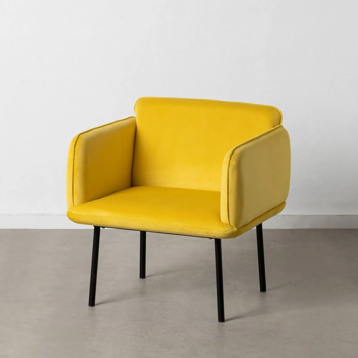 Fauteuil jaune noir 100 polyester 76 x 64 x 77 cm s880581063. Élargissez vos horizons avec Diaytar, le hub de tous les produits qui comptent vraiment dans votre vie de tous les jours