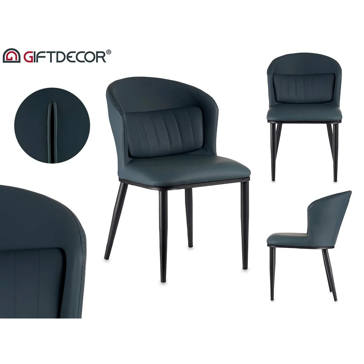 Fauteuil rond bleu noir acier 51 x 83 5 x 54 cm 2 unites s362642832. Diaytar, le compagnon des esprits créatifs et exigeants en quête de produits généraux hors des sentiers battus