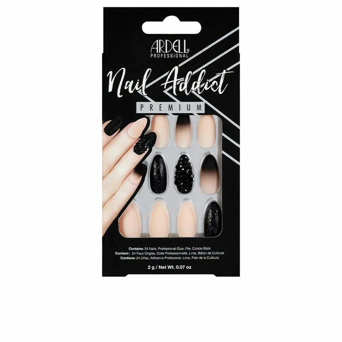 Faux ongles ardell nail addict black stud pink ombre 24 pcs s059383798. Diaytar, c'est la vitrine ultime des produits qui comptent vraiment, ceux qui simplifient et embellissent existant.
