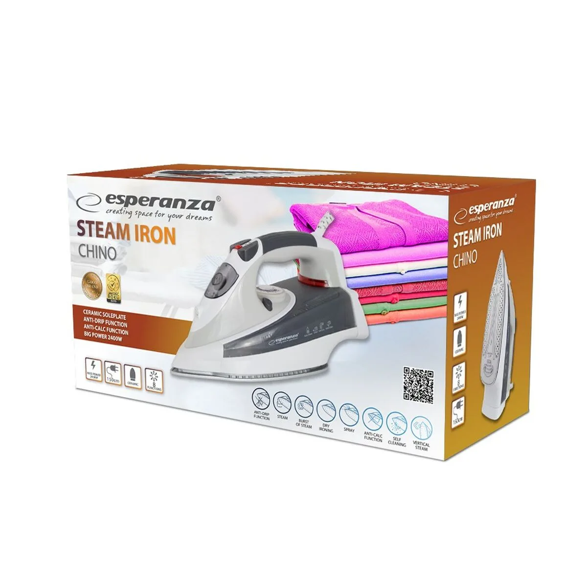 Fer a vapeur esperanza ehi009 2400 w 220 240 v s910251015. Votre style, votre personnalité, nos produits : bienvenue chez Diaytar !