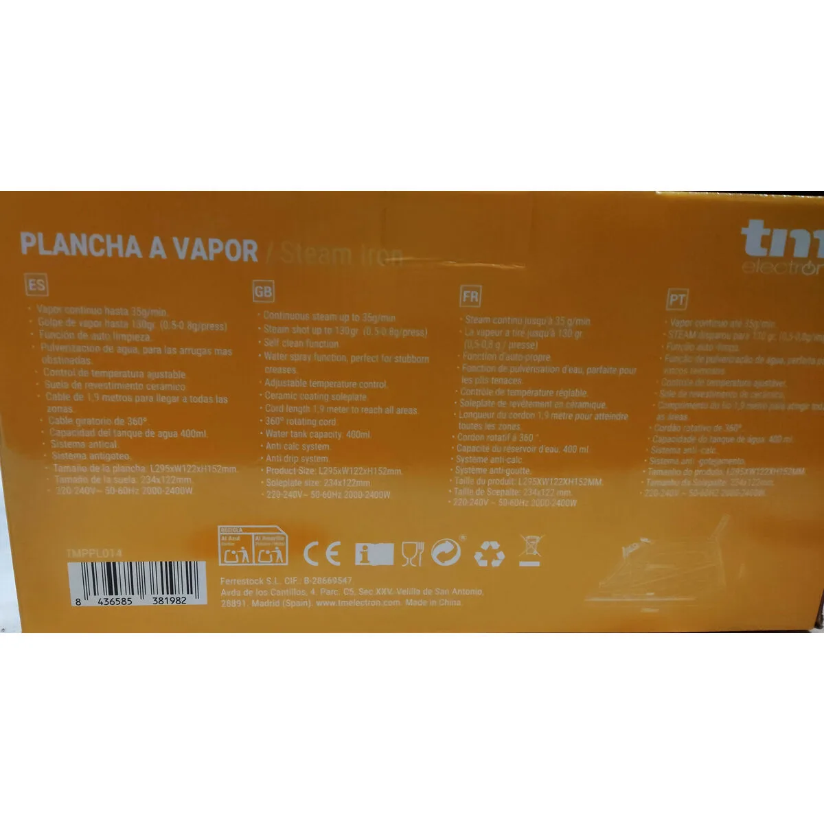 Fer a vapeur tm electron 2400 w s650414620. Diaytar c'est bien plus qu'une boutique en ligne : c'est un concept où chaque produit, de l'électronique à la décoration, raconte une histoire