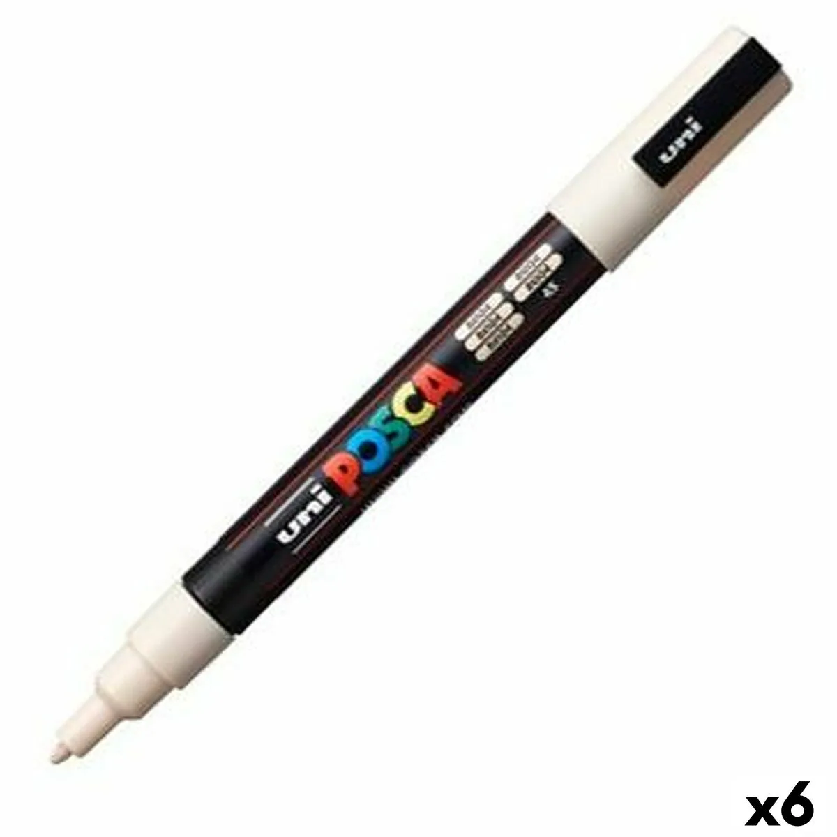 Feutre a peinture acrylique posca pc 3m beige 0 9 1 3 mm 6 unites s843763421. Diaytar réinvente le e-commerce avec une approche généraliste axée sur la qualité, la tendance et l'accessibilité