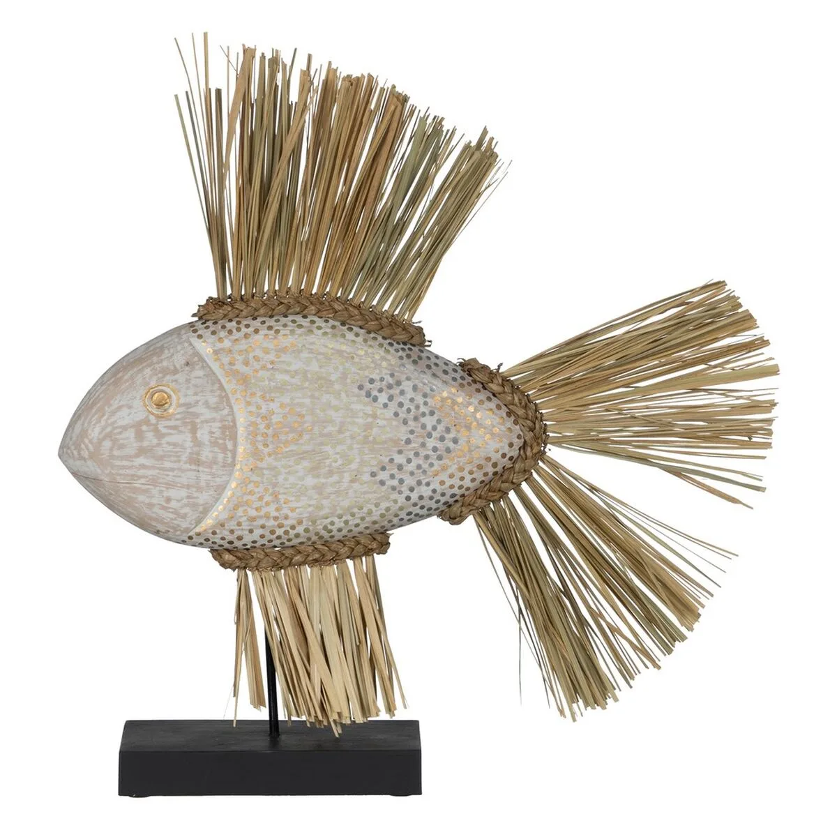 Figurine decorative blanc marron naturel poisson 57 x 12 x 60 cm s880475512. Diaytar, la preuve qu'une boutique généraliste peut être synonyme de goût, d'exigence et d'innovation constante