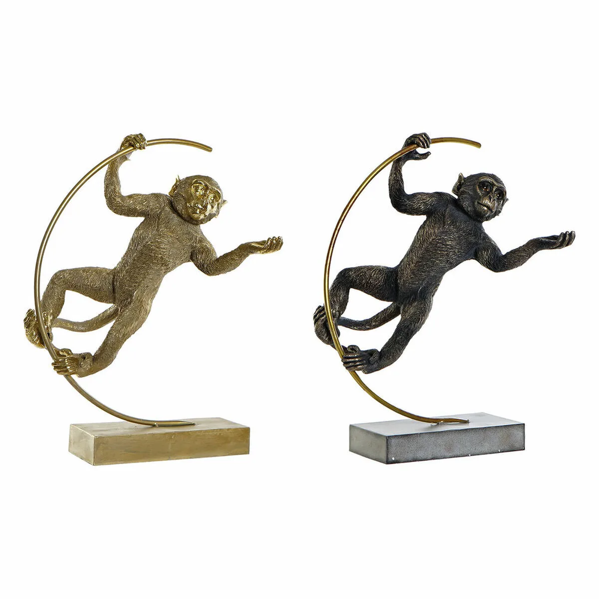 Figurine decorative dkd home decor 33 x 25 x 48 cm noir dore singe moderne 2 unites s301955961. Diaytar, c'est le hub où se connectent les créateurs de produits géniaux et les clients qui les attendaient sans le savoir.