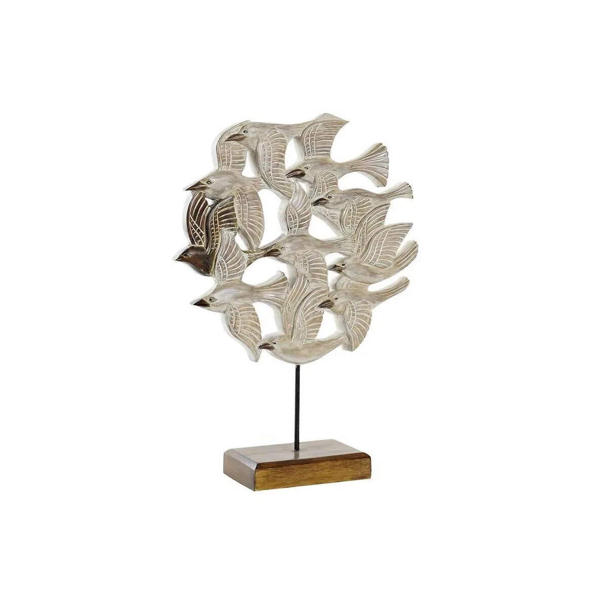 Figurine decorative dkd home decor beige fer oiseaux 38 x 11 5 x 54 cm s302917947. Du salon à la chambre, Diaytar habille votre intérieur avec élégance.