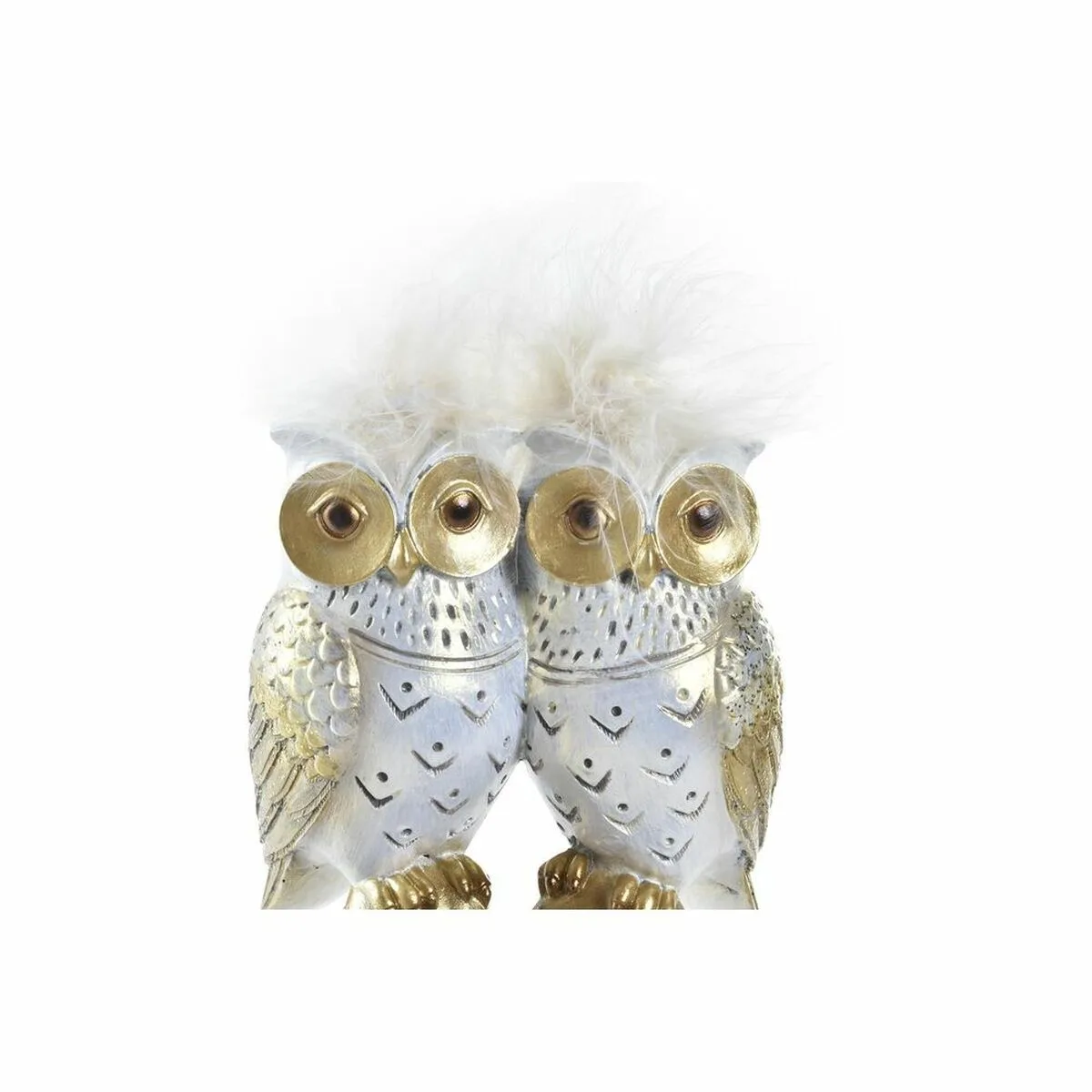 Figurine decorative dkd home decor blanc dore hiboux 10 x 8 x 7 cm s303009831. Diaytar : Le curateur de votre quotidien. Des produits soigneusement choisis pour leur originalité et leur utilité
