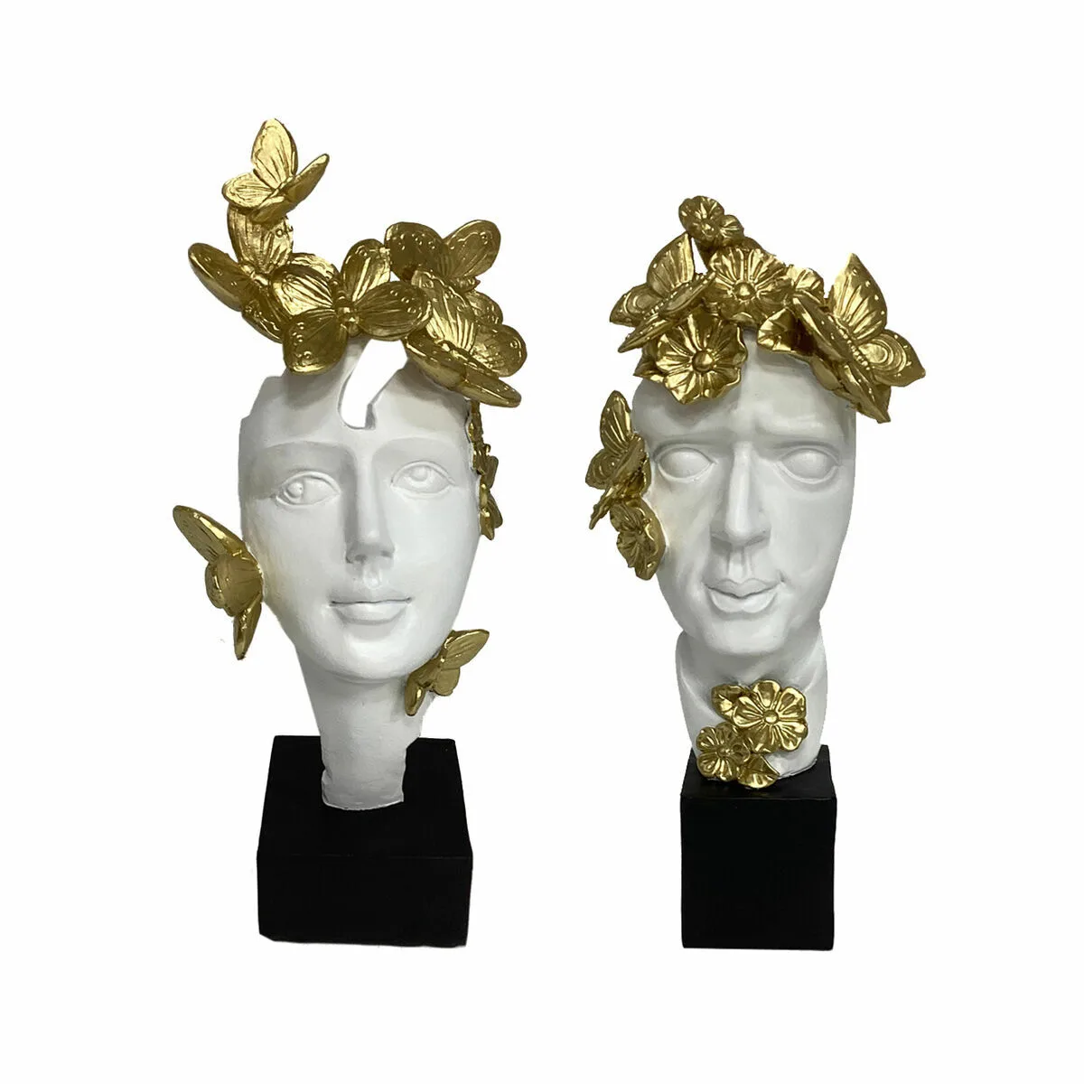 Figurine decorative dkd home decor blanc dore visage 14 x 11 x 32 cm 2 unites s303964891. Notre philosophie : le produit parfait n'existe pas. C'est pourquoi Diaytar en propose des milliers, pour que vous le créiez.