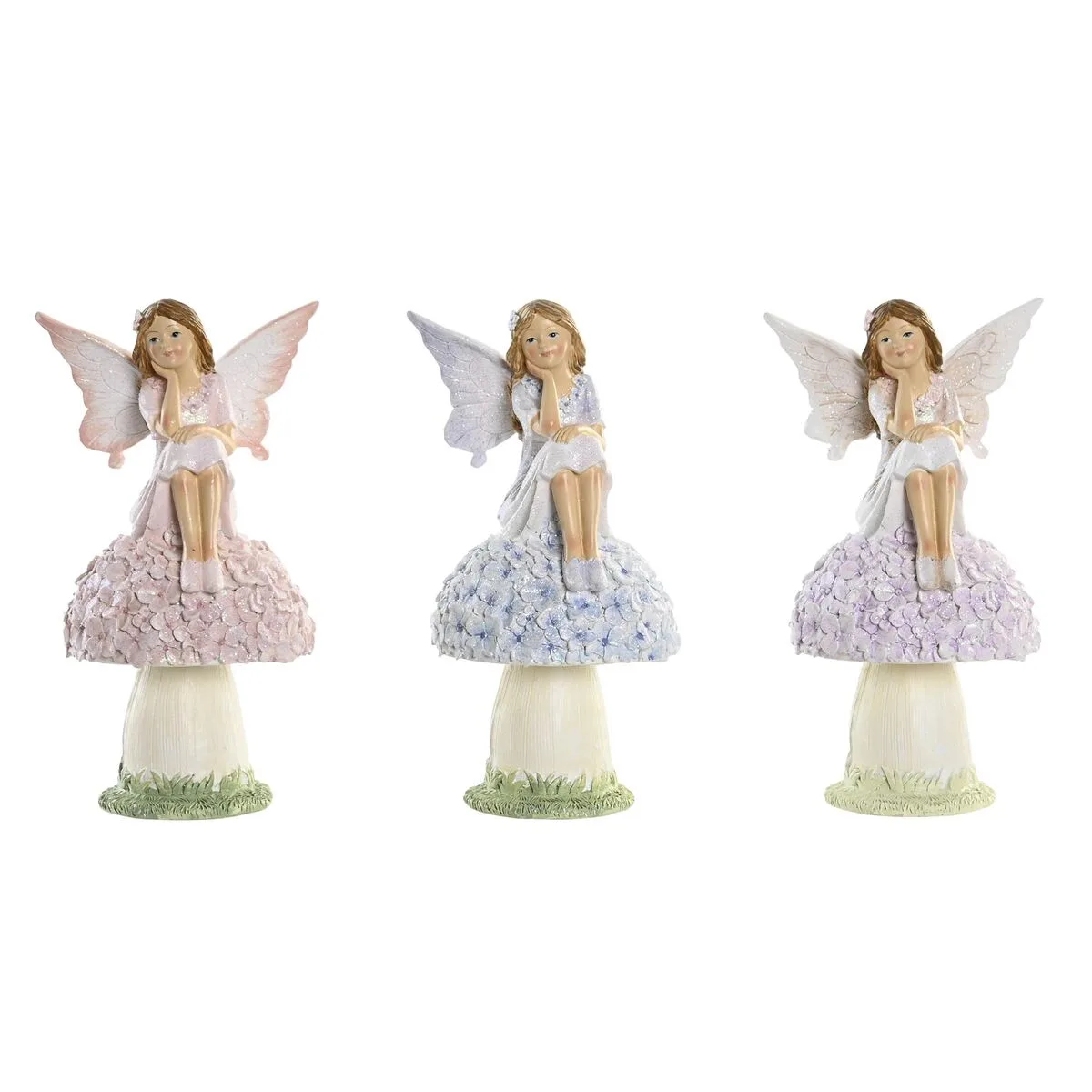 Figurine decorative dkd home decor bleu rose lila fee 9 5 x 8 x 17 cm 3 pieces s303968377. Diaytar est le résultat de milliers d'heures de recherche et développement pour vous offrir une offre généraliste d'exception.