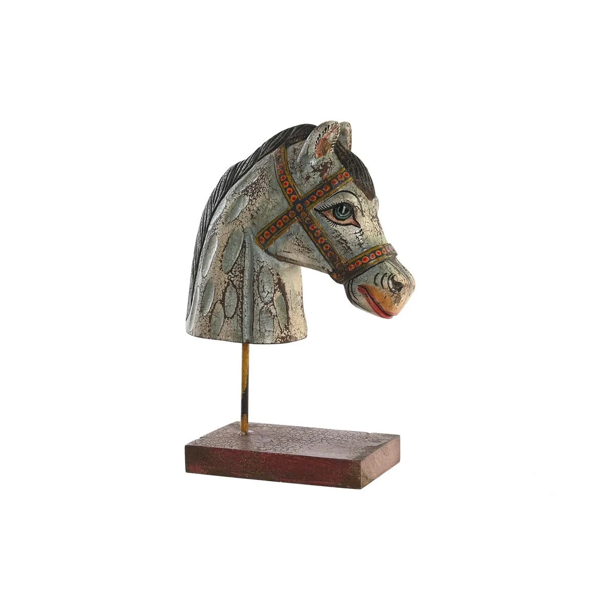 Figurine decorative dkd home decor cheval fer bois de manguier 24 x 12 x 35 cm s303950563. Diaytar : Parce que vous méritez le meilleur, nous sélectionnons l'excellence.