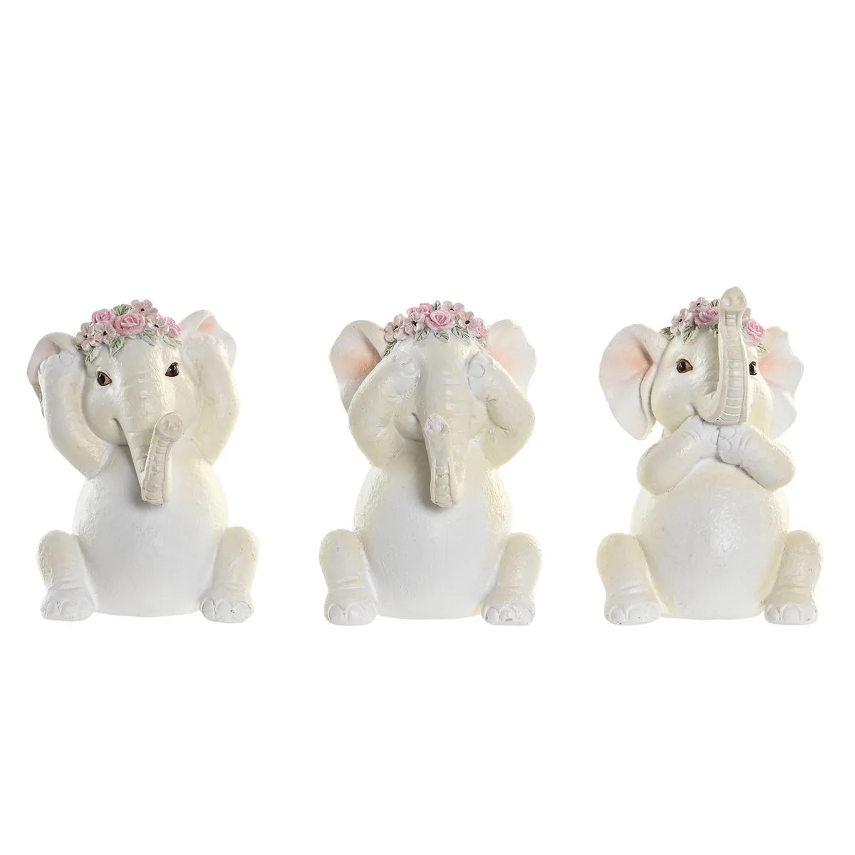 Figurine decorative dkd home decor elephant rose blanc resine 6 x 6 5 x 10 cm 3 unites s303968834. Diaytar incarne le nouveau visage du e-commerce : agile, éclectique et profondément ancré dans les tendances du moment