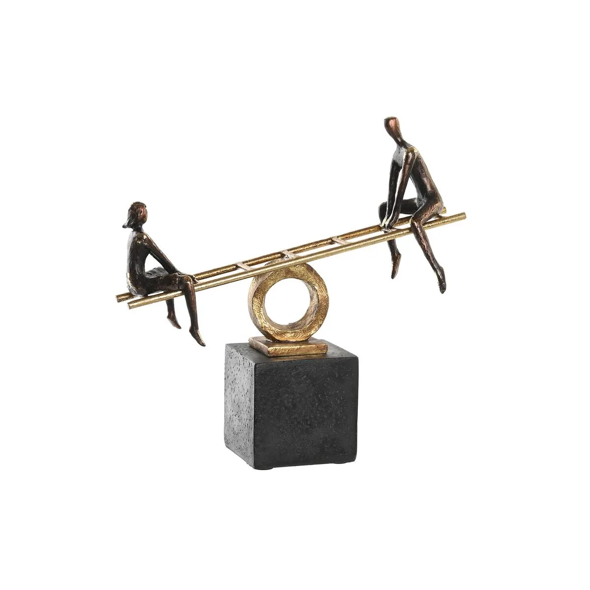 Figurine decorative dkd home decor noir dore metal resine personnes moderne 27 x 9 x 27 5 cm s303961573. Révélez votre style avec la collection capsule Diaytar, limitée et exclusive.