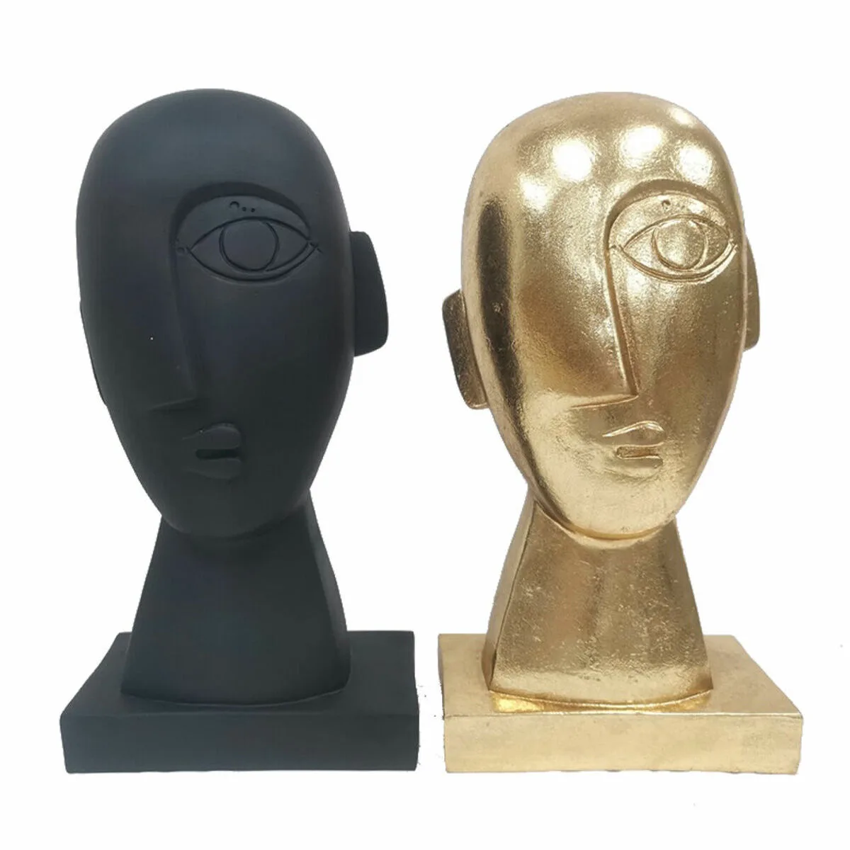 Figurine decorative dkd home decor visage noir dore 14 5 x 10 5 x 27 5 cm 2 unites s303019098. Diaytar, c'est le sismographe des tendances : nous captons les vibrations du marché pour vous offrir le meilleur.