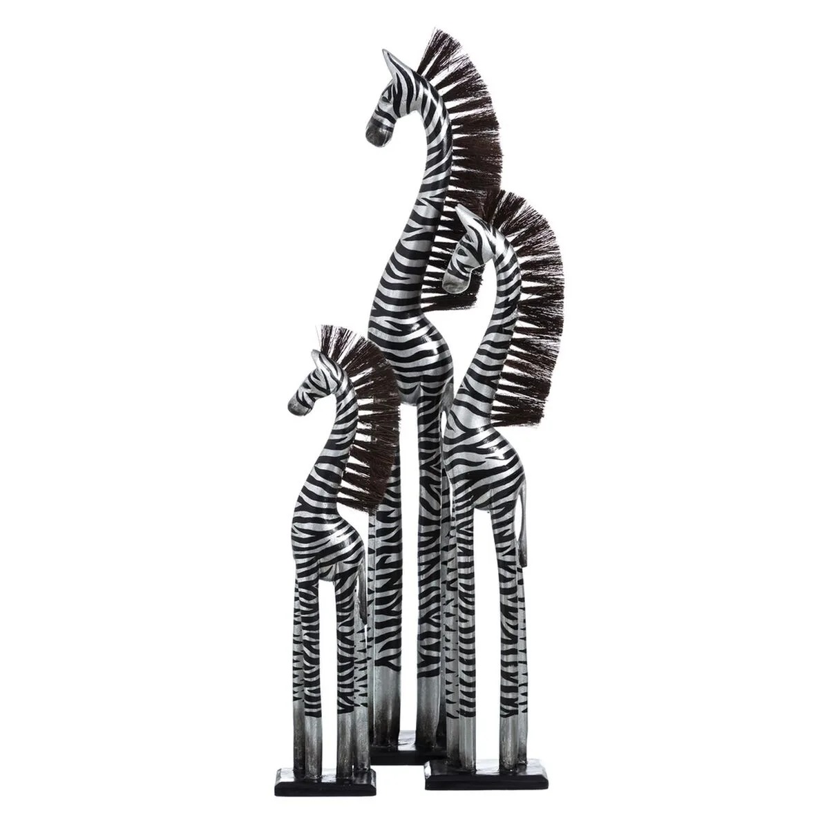 Figurine decorative noir argente bois 19 x 12 x 100 cm s880669813. Bienvenue dans l'ère du shopping conscient. Diaytar privilégie des produits avec une éthique et un impact positif.