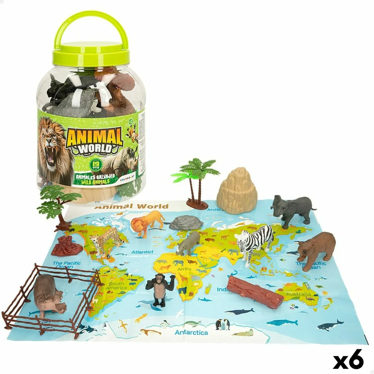 Figurines d animaux colorbaby 19 pieces jungle plastique 14 x 6 x 5 cm 6 unites s890318328. Diaytar, l'art de mélanger les genres : trouvez l'équipement électronique parfait et l'objet déco qui lui correspondra