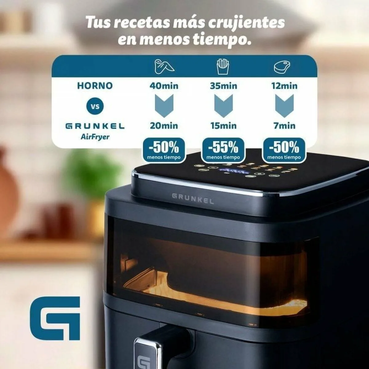 Friteuse a air grunkel light fryer 1400 w 6 l noir s990351045. Diaytar s'adapte à vos besoins avec une gamme complète et variée.