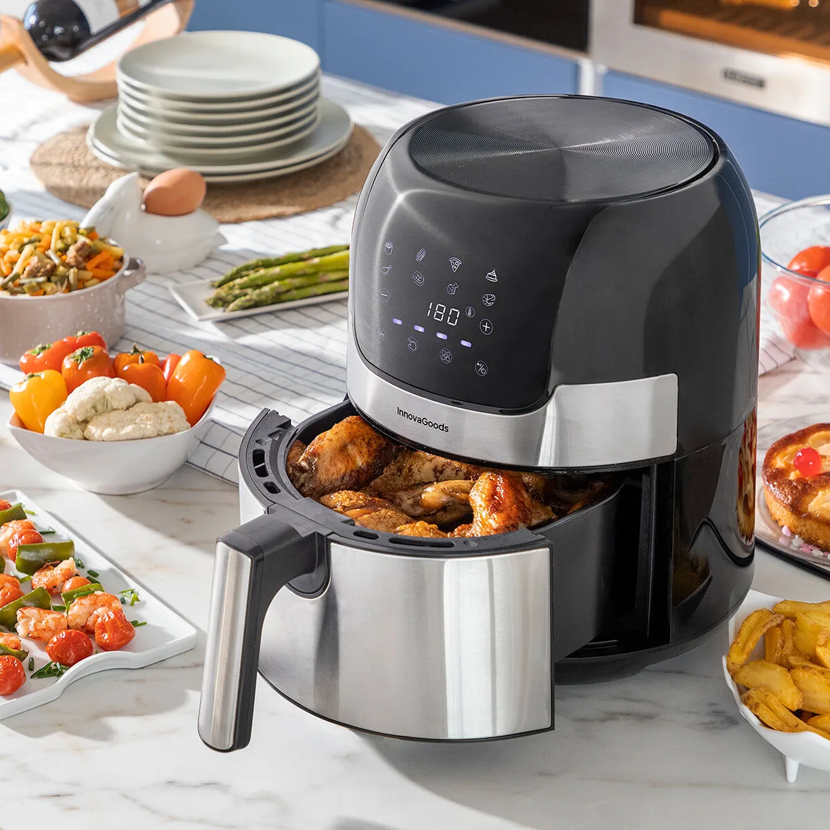 Friteuse a air innovagoods fryinn 3500 noir 1400 w 3 5 l acier inoxydable v010371570. Diaytar, le reflect de vos envies multiples : une gamme de produits soigneusement composée pour sa diversité et sa pertinence