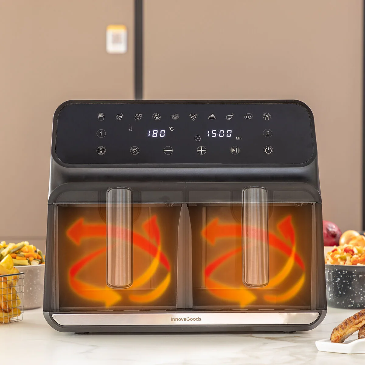 Friteuse a air innovagoods fryinn double 8000 noir 3400 w 8 l acier inoxydable v010372137. Nous avons bâti Diaytar sur une idée simple : vous méritez le meilleur des produits, sans avoir à chercher pendant des heures.