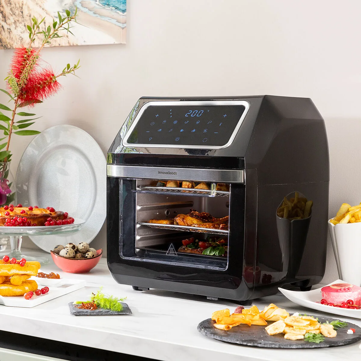 Friteuse a air innovagoods fryinn pro max 12000 noir 1800 w 12 l acier inoxydable v010372393. Diaytar, le compagnon idéal de votre vie connectée et stylée, à travers une offre généraliste sans équivalent