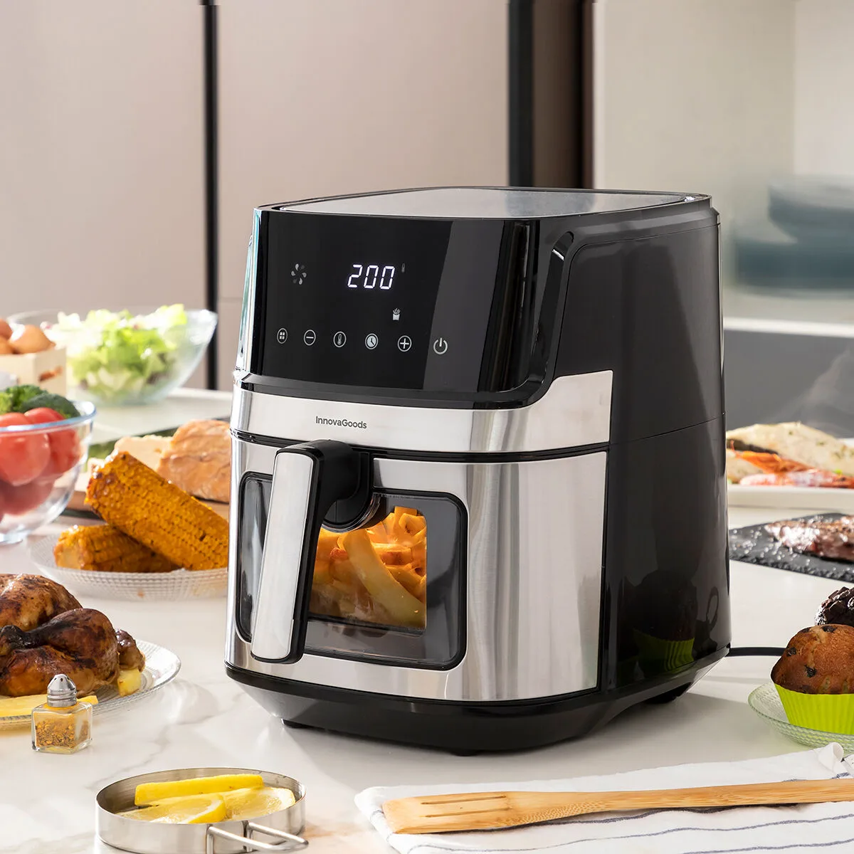 Friteuse a air innovagoods fryinn view 6500 noir 1700 w 6 5 l acier inoxydable v010371725. Diaytar a sélectionné pour vous une palette de produits allant de l'électronique grand public aux must-have de la maison