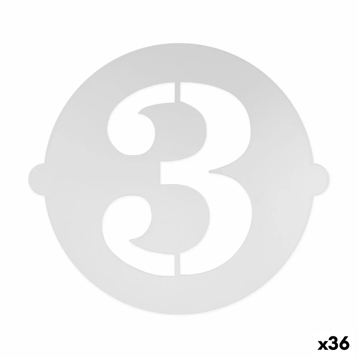 Gabarit de gateau algon numero 3 36 unites s223407413. L'excellence à portée de clic avec la boutique en ligne Diaytar.