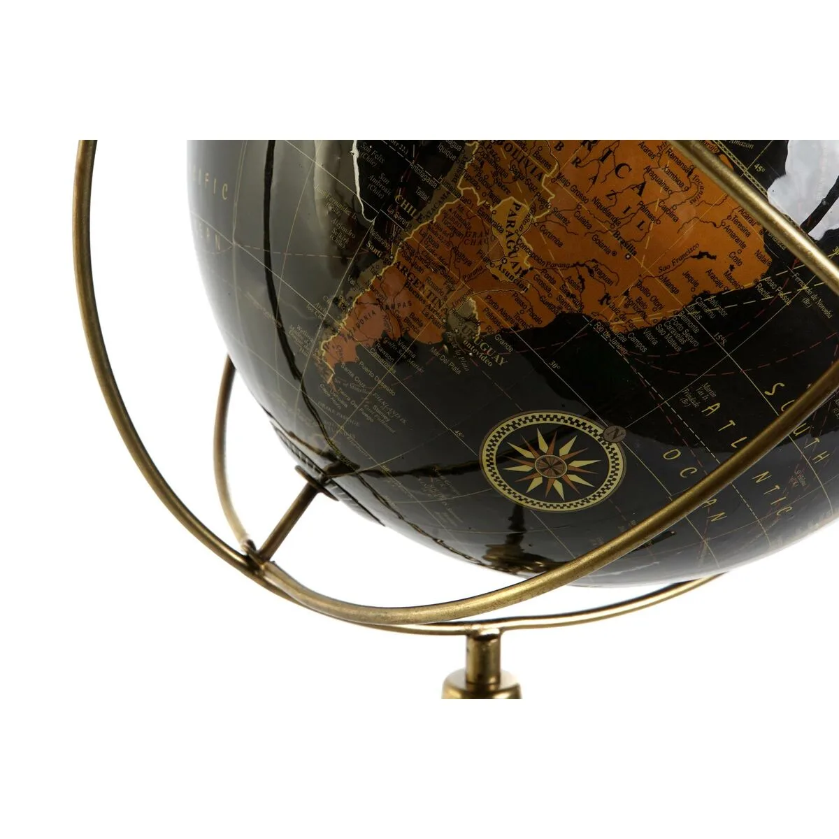 Globe terrestre home esprit jaune marron noir pvc aluminium 25 x 25 x 42 cm s305486581. L'ADN de Diaytar : un mélange éclectique et raffiné de produits qui parle aussi bien aux geeks qu'aux esthètes