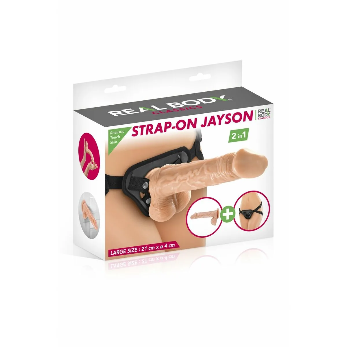 Gode ceinture real body jayson 21 cm m040506628. Exprimez votre personnalité avec les accessoires tendance de Diaytar.