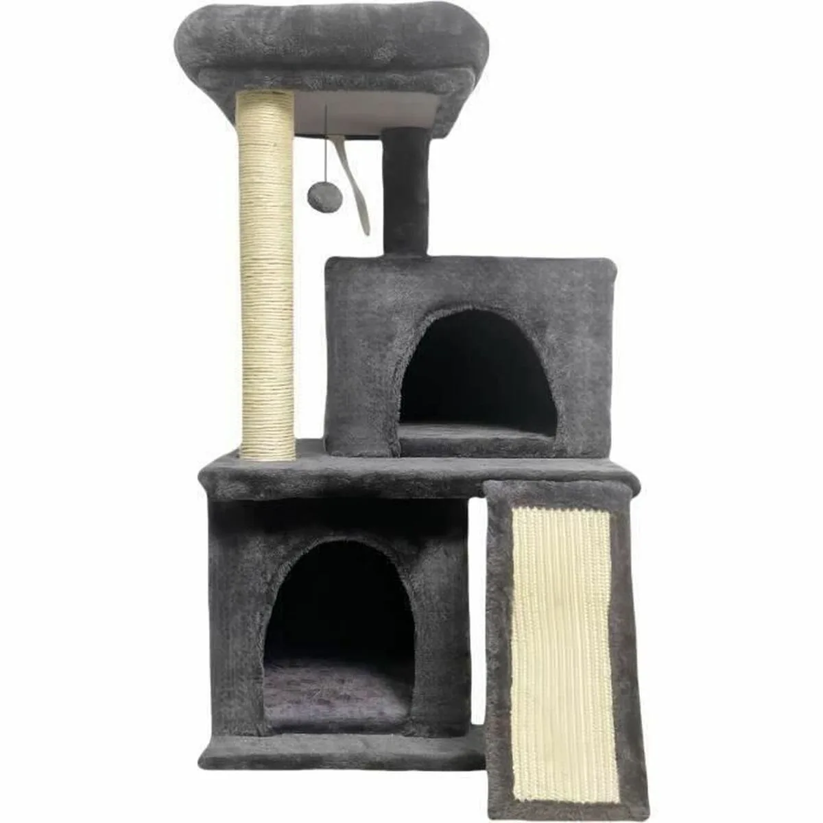 Grattoir pour chats flopi dark gris tissu peluche bois 1 unite s7101227771. Explorez sans limite l'offre Diaytar : des milliers de produits pour satisfaire votre soif de nouveauté et de qualité