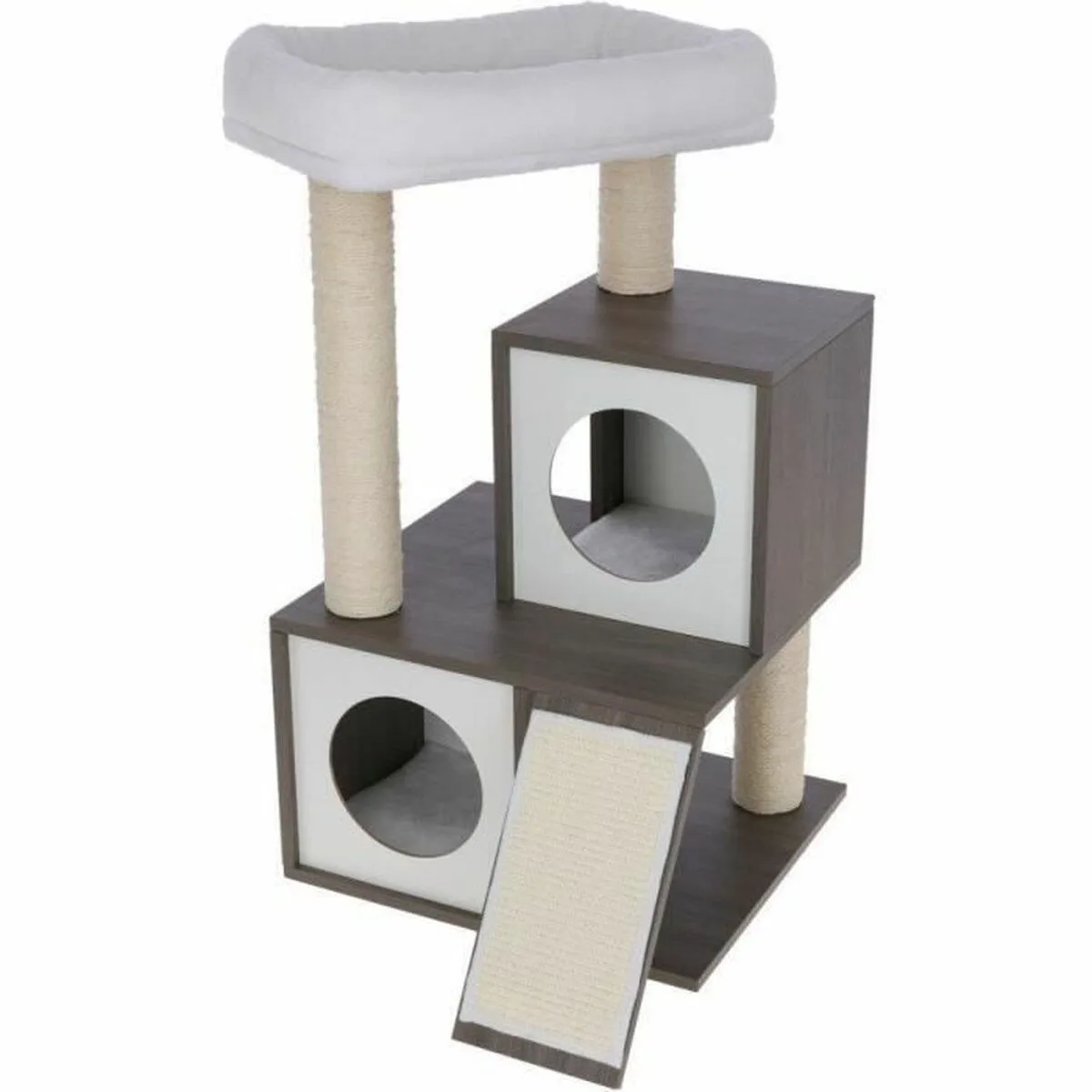 Grattoir pour chats kerbl gris blanc noir sisal s7101480258. Chez Diaytar, chaque détail compte pour votre satisfaction totale.