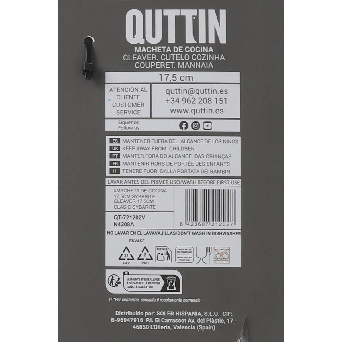 Gros couteau de cuisine quttin qt 721202 3 mm 17 5 cm s220992245. Diaytar a foi en une idée simple : les meilleurs produits, qu'ils soient électroniques ou généraux, embellissent le quotidien
