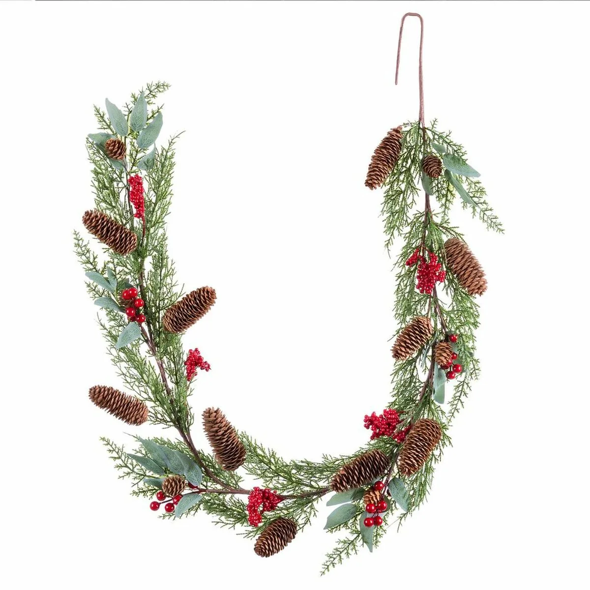 Guirlande de noel rouge vert plastique ananas 20 x 20 x 150 cm s880710944. Diaytar Home : Créez l'atmosphère parfaite dans chaque pièce de votre maison.