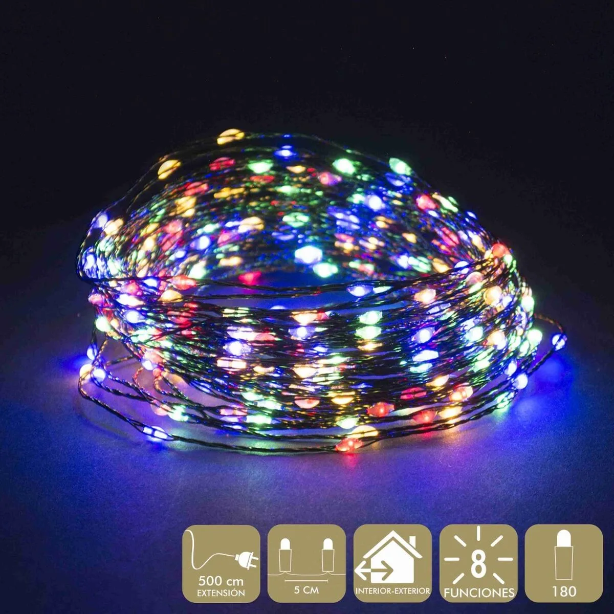 Guirlande lumineuse led multicouleur 5 m 9 m 15 x 8 x 9 cm s880665563. Nous croyons en la magie des objets. Chez Diaytar, chaque produit a le pouvoir de transformer une routine en moment précieux.