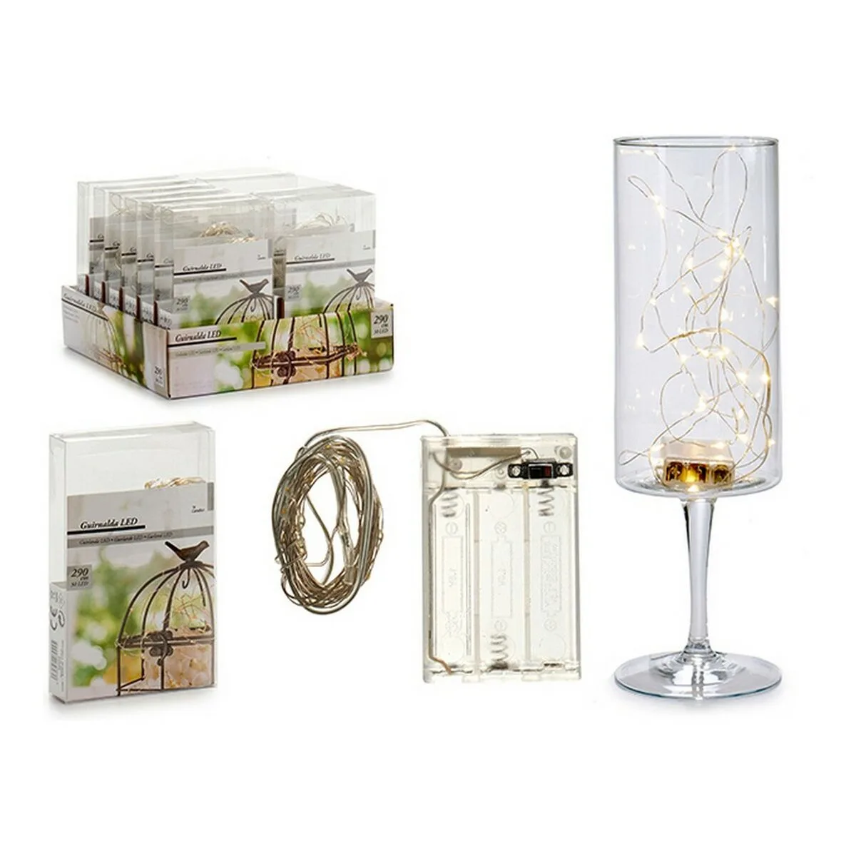 Guirlande lumineuse led transparent 290 cm s360830585. Bienvenue dans l'ère du shopping conscient. Diaytar privilégie des produits avec une éthique et un impact positif.