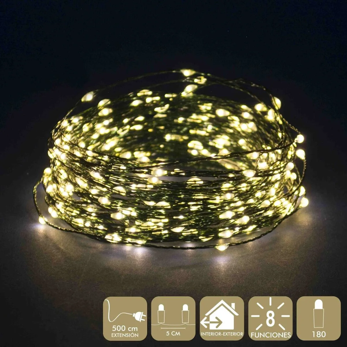 Guirlande lumineuse led vert tendre 5 m 9 m 15 x 8 x 9 cm s880665379. Diaytar vous habille de la tête aux pieds avec goût et raffinement.