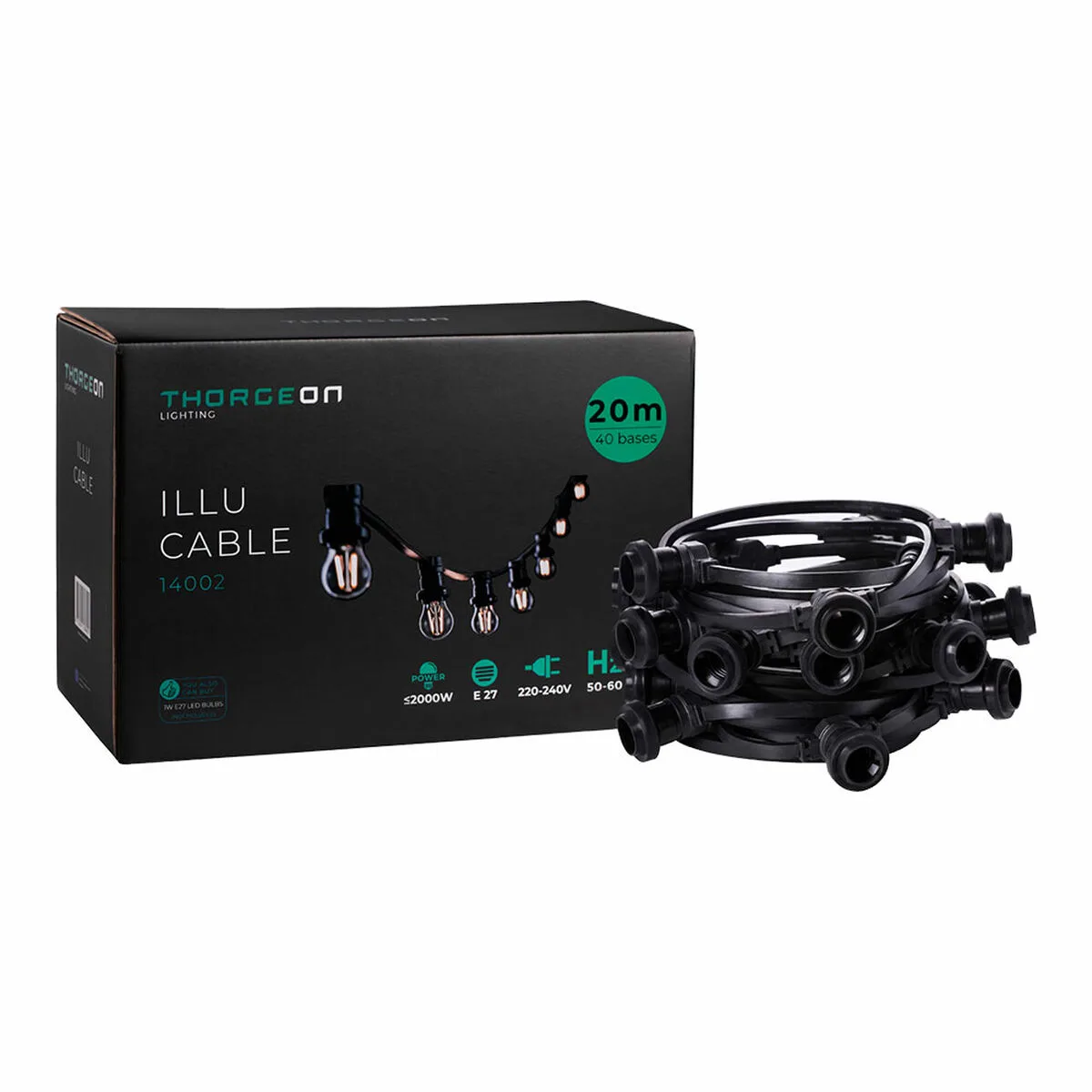 Guirlande lumineuse thorgeon noir 2000 w 20 m 40 s792630415. Bienvenue dans le futur du shopping. Diaytar utilise la data pour anticiper vos besoins, mais garde la magie de la surprise.