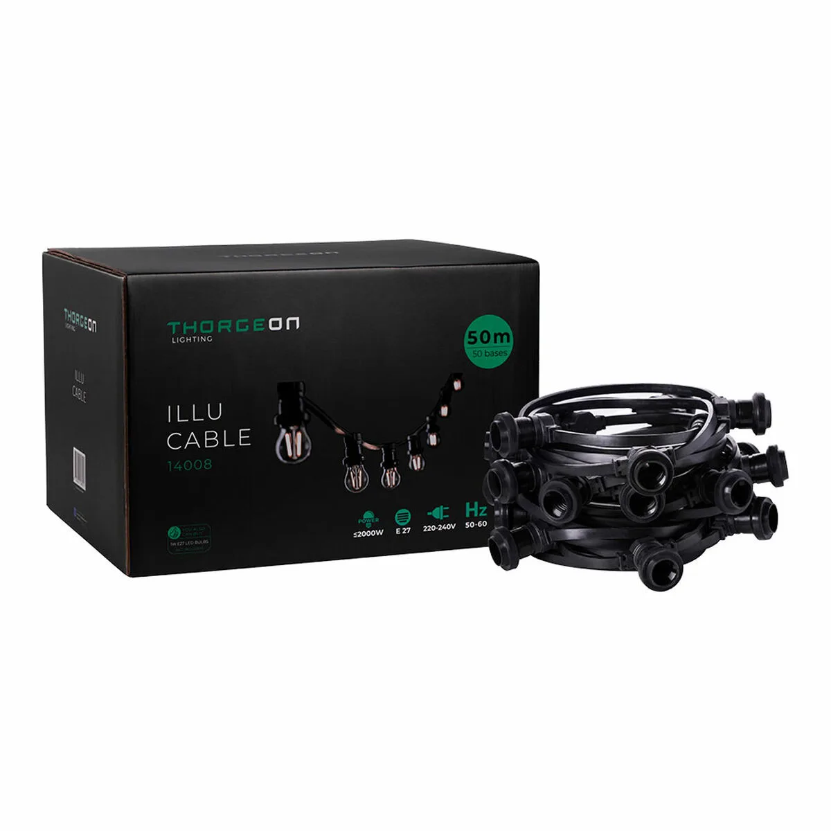 Guirlande lumineuse thorgeon noir 2000 w 50 s792630567. L'aventure Diaytar est une quête permanente de sens et d'esthétisme à travers des produits soigneusement pensés.