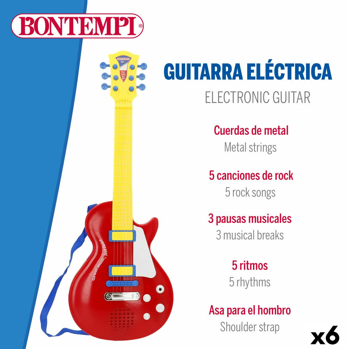Guitare pour enfant bontempi 20 x 56 x 4 cm 6 unites s890582065. La recette Diaytar : un tiers de design, un tiers d'innovation, un tiers de fonctionnalité. Le tout saupoudré de tendance.