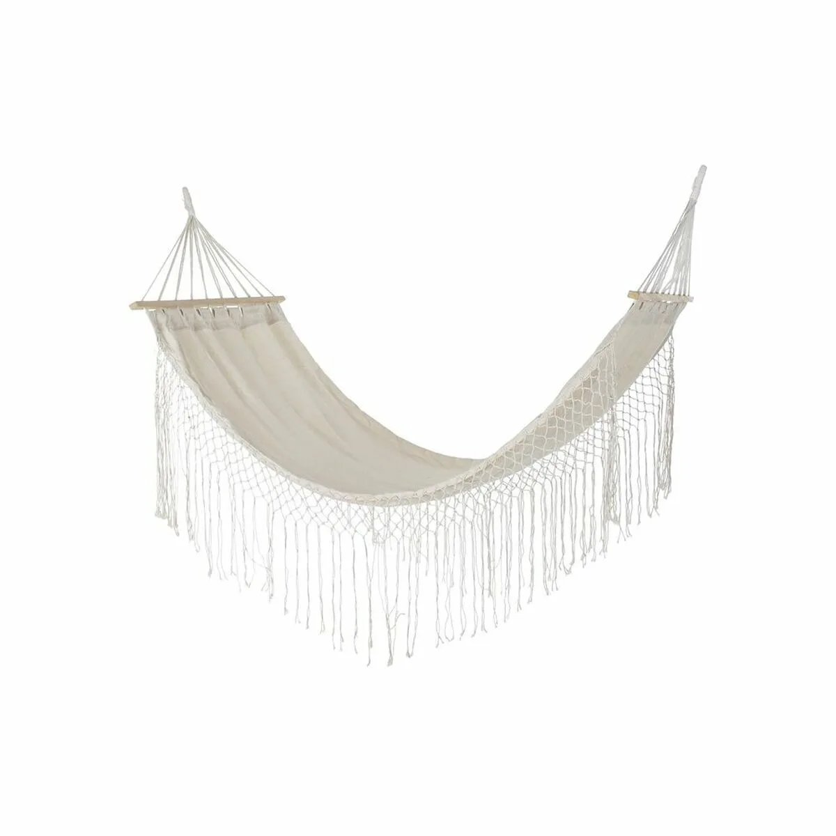Hamac dkd home decor beige polyester coton pin frange 280 x 100 x 130 cm s303343087. Nous sélectionnons pour Diaytar des produits qui ont une histoire, une âme, et qui sauront trouver une place dans la vôtre.