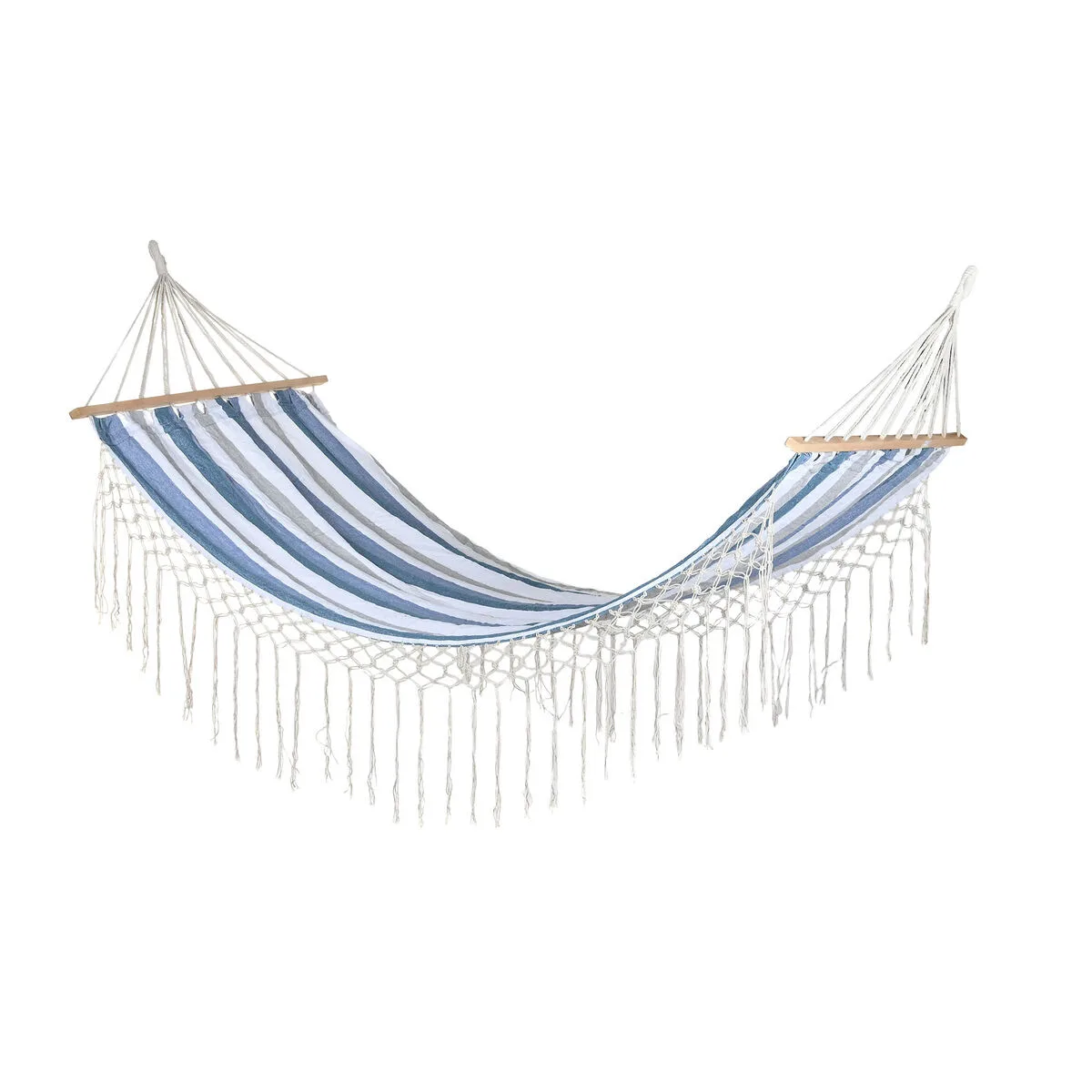 Hamac dkd home decor rayures bleu blanc 200 x 100 x 5 cm s304244723. Transformez votre intérieur avec les produits déco Diaytar !