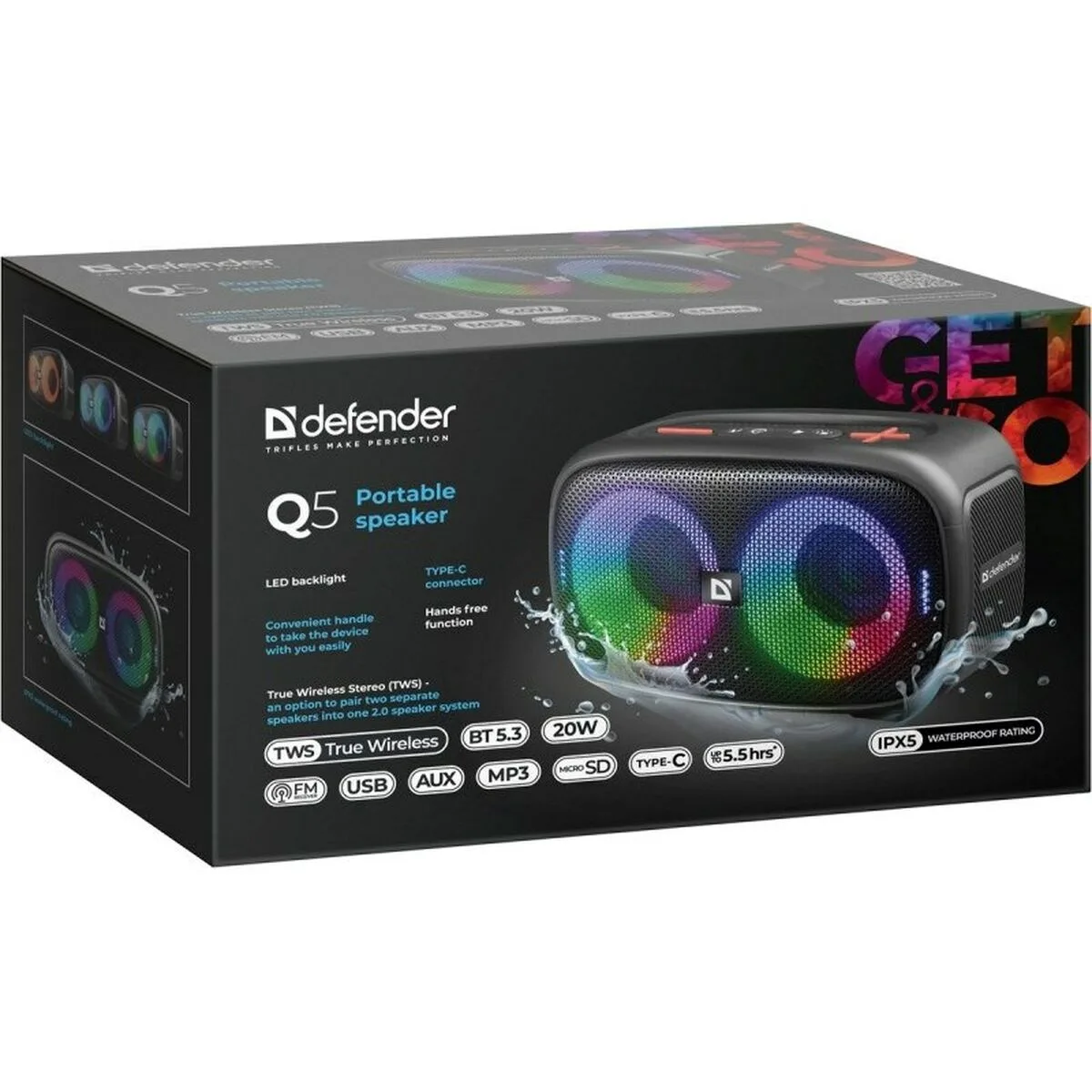 Haut parleurs bluetooth portables defender 65305 noir 20 w s9111528712. Diaytar, c'est votre conseiller shopping personnel, toujours à l'affût des pépites qui correspondent à votre style de vie.